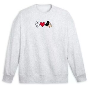 Disney “Peace, Love, Mickey” Grey Oversized Sweatshirt